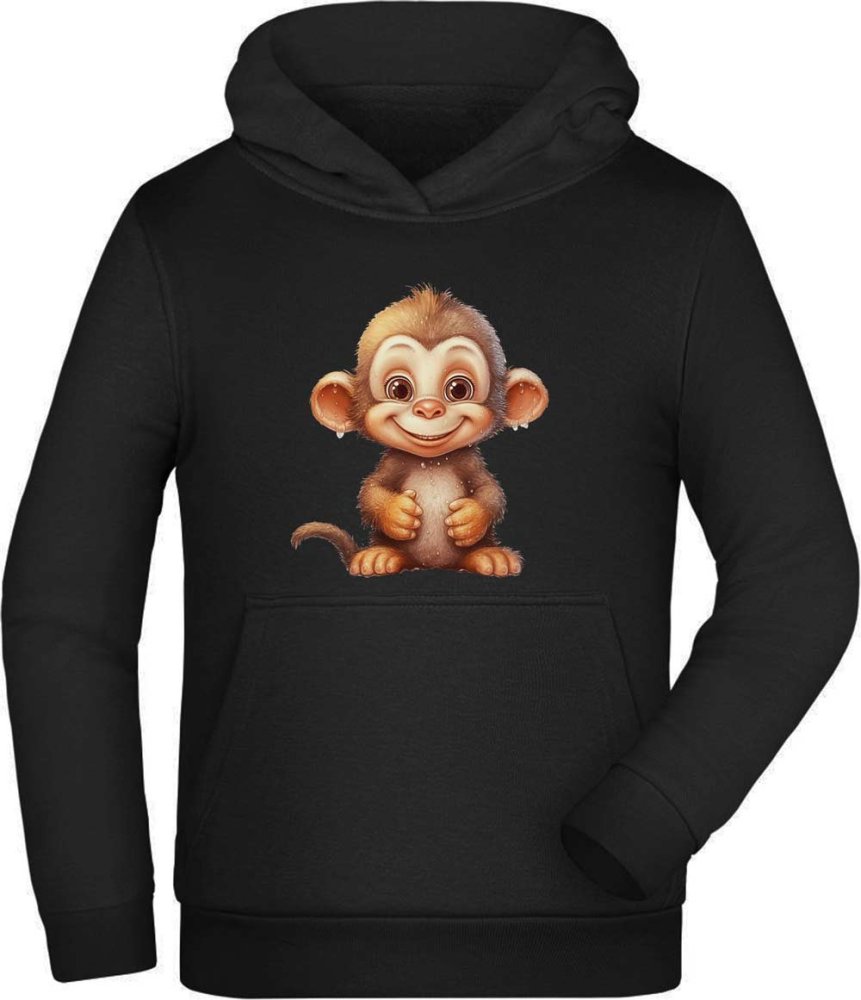 Hoodie Kids Hooded Sweatshirt - Baby Monkey Chimpanzee i263